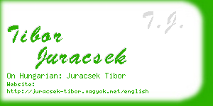 tibor juracsek business card